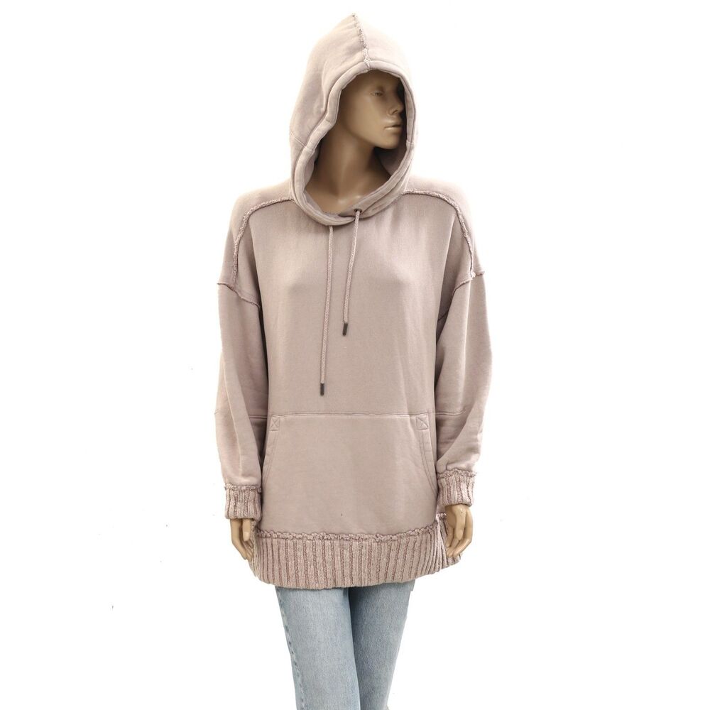 Free People We The Free Stand Up Hoodie Top Oversized Pullover XXS New 284134